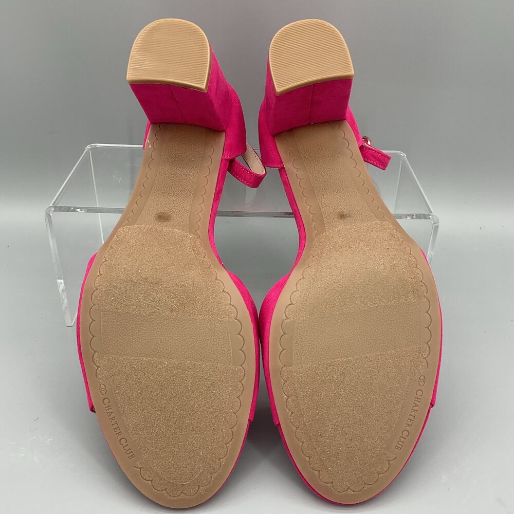NEW Charter Club Women’s Lilianna Ankle Strap Dress Sandals Pink Size 11M - Picture 8 of 10